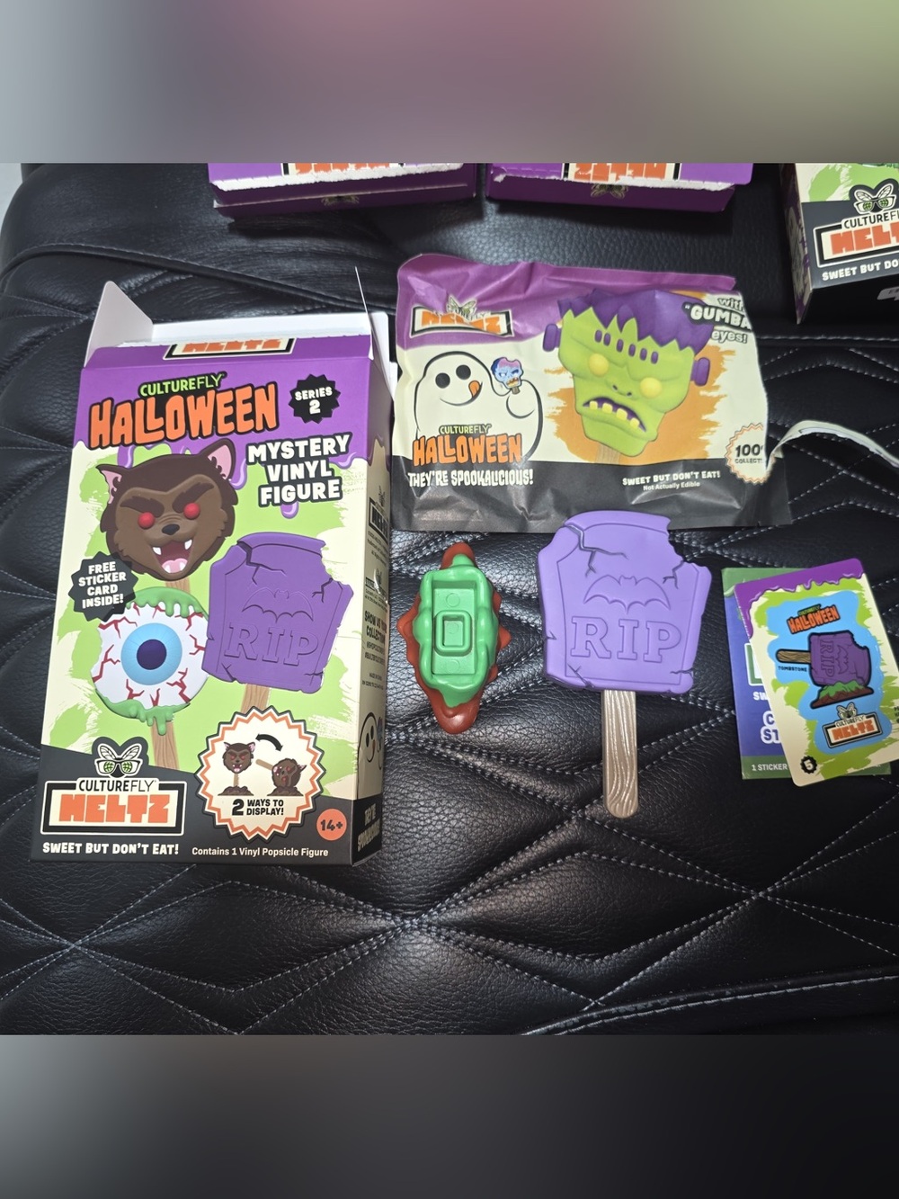 CultureFly Meltz Halloween Purple RIP Popsicle Mystery Vinyl Figure